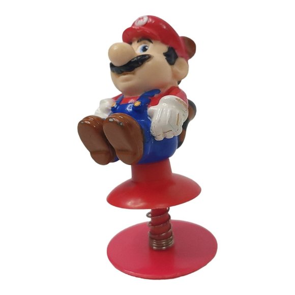 1989 Nintendo Super Mario Bros Spring Popper Figure Racoon Tail Jumper Vintage - Picture 3 of 12